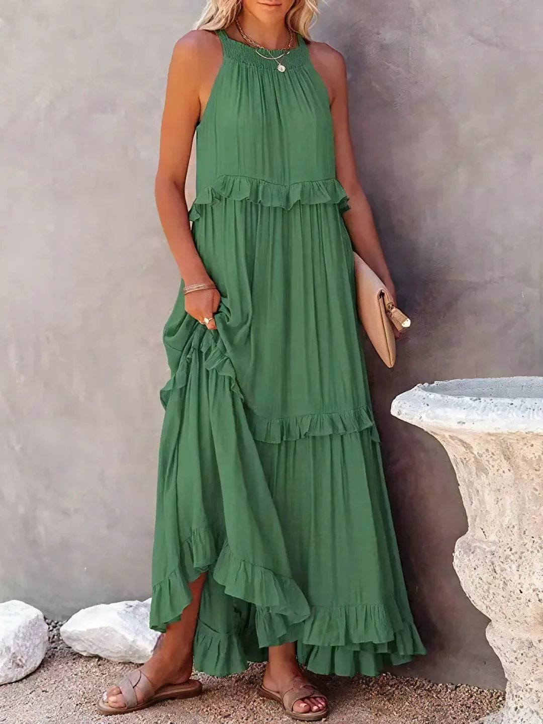 CHERRY™ - Robe Maxi Flow & Flutter