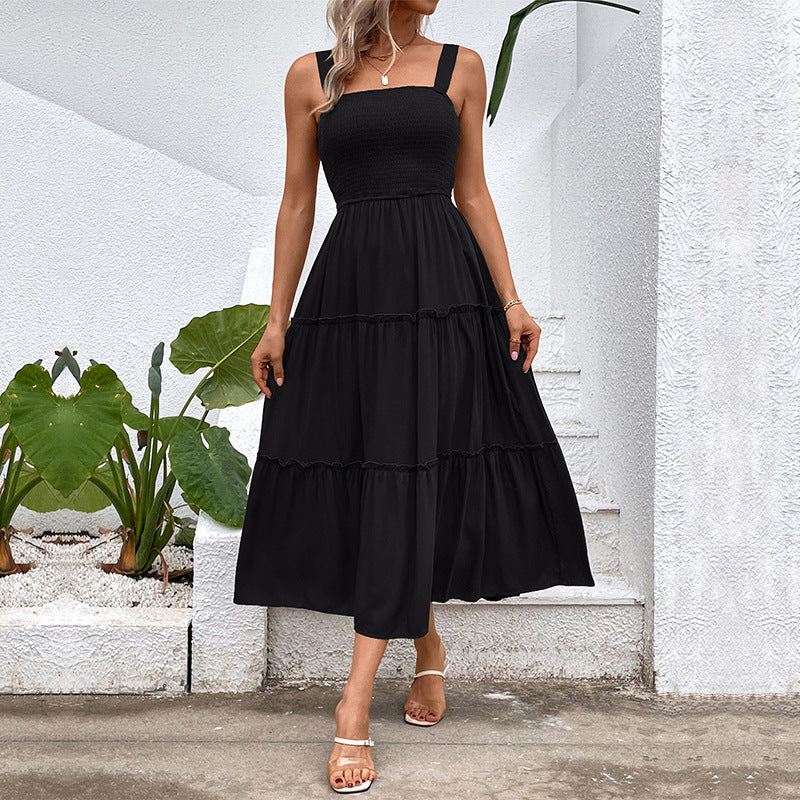FIORELLE™ – Robe d'été vintage à volants et dos nu