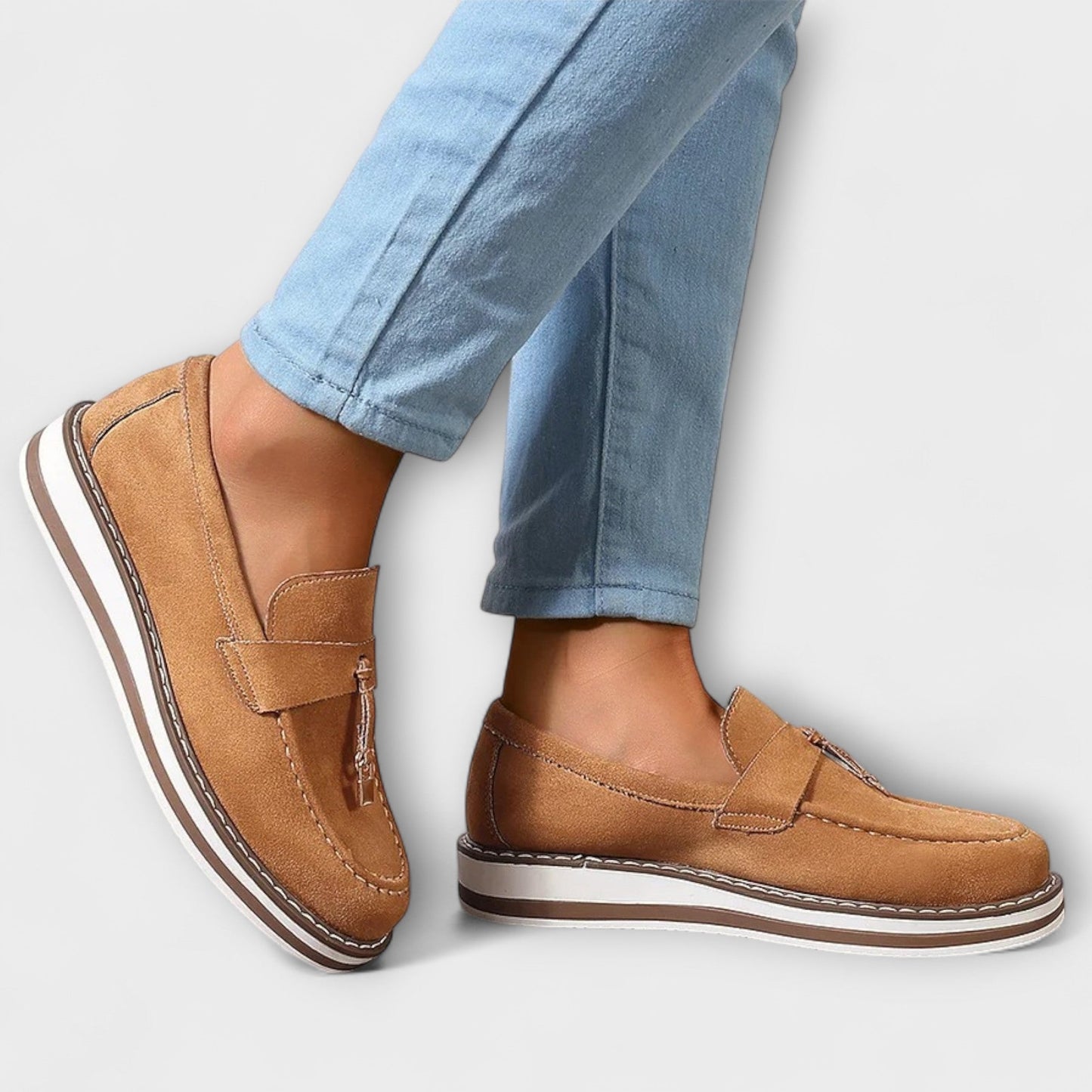 Elvira™ | Mocassins Casual à Bout Rond